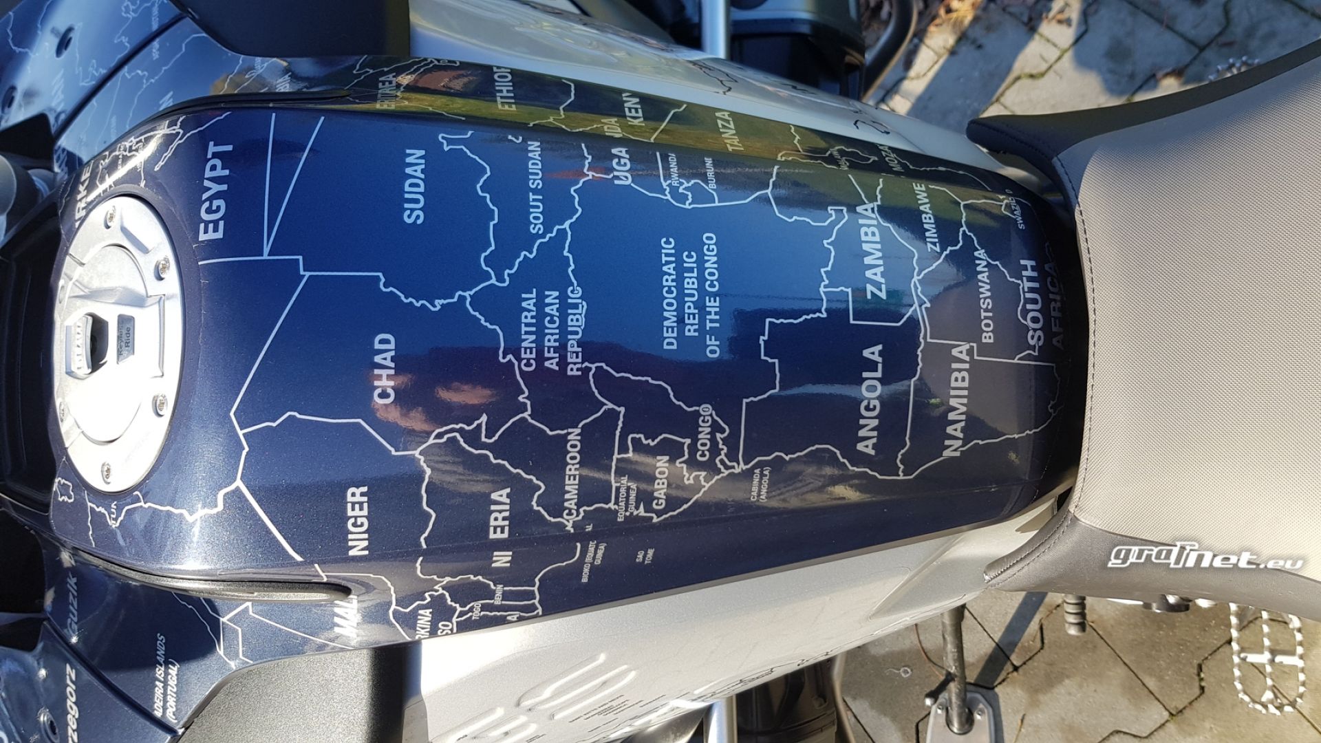 BMW R 1200 GS Adventure 2016 WORLD MAP - - NAKLEJKI NA MOTOCYKLE BMW R ...